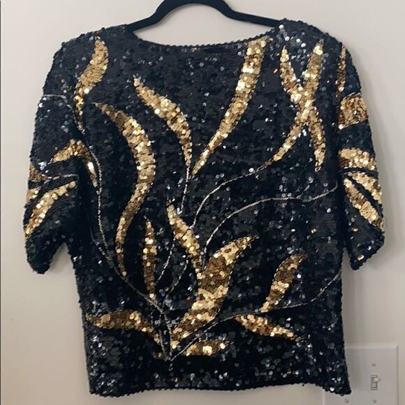 Iris VTG Sequined Top S/M - Picture 4 of 7